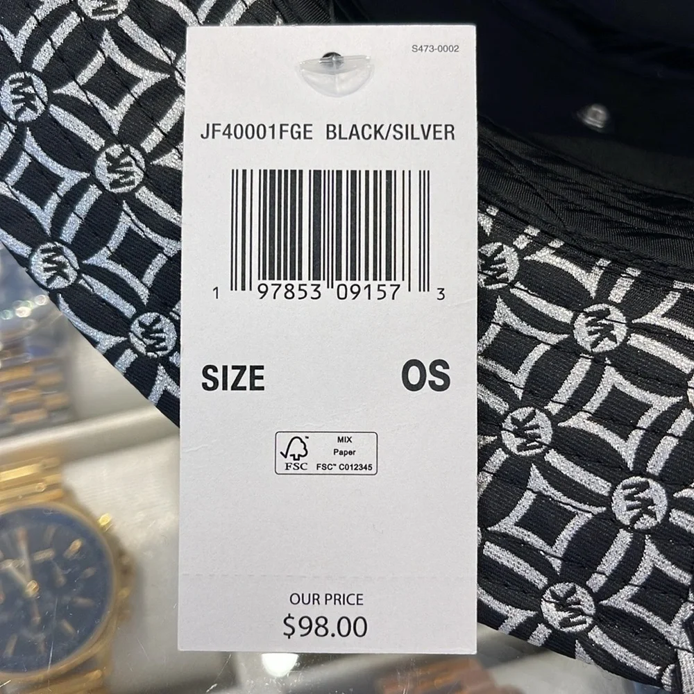 Michael Kors Women’s MK Logo Jacquard Bucket Hat
Black 
NWT - Picture 7 of 16